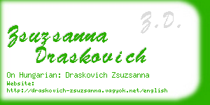 zsuzsanna draskovich business card